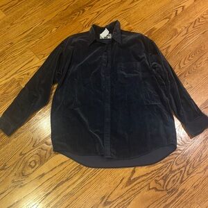 NWT East Island Woman’s Navy Button Down Size L